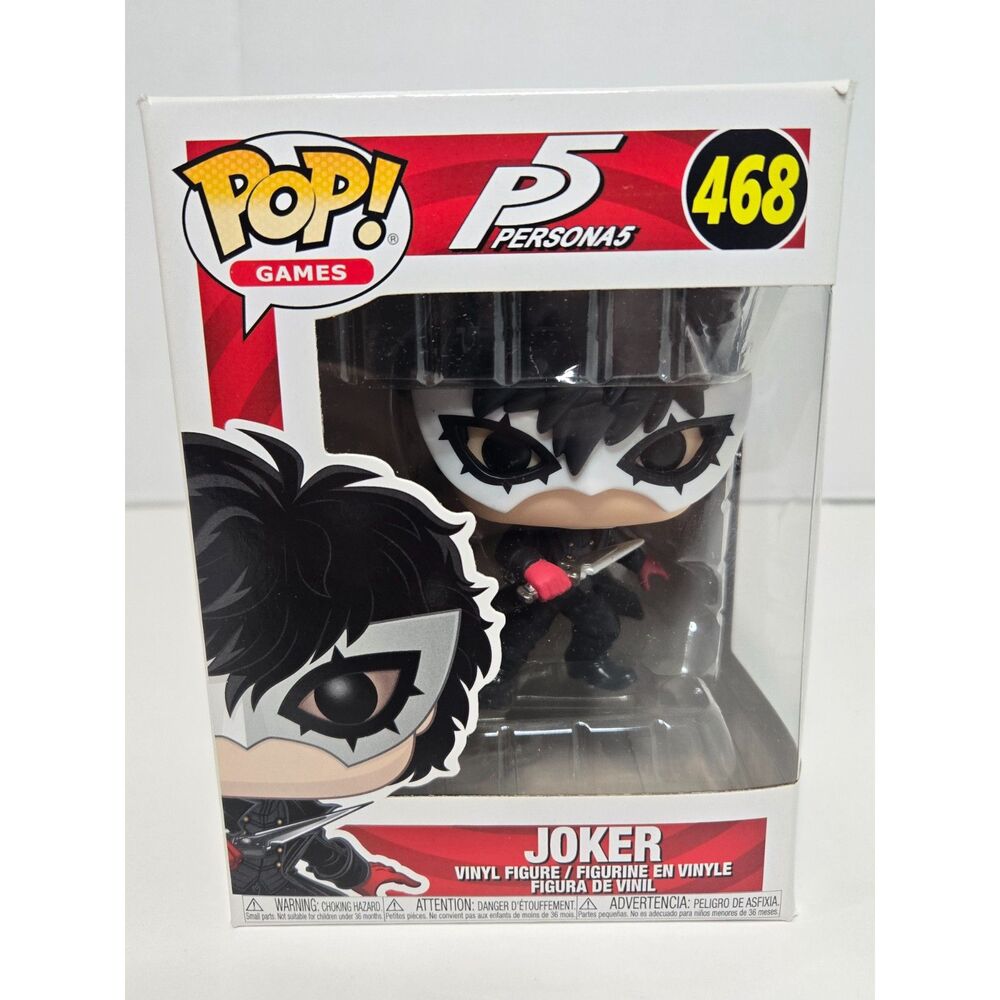 Funko Pop Games Persona 5 Joker #468 | Red Black Vaulted Collectible